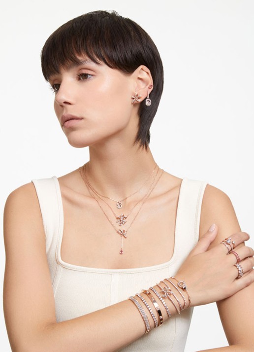 Swarovski ICONIC SWAN PEND XXS PENDANT W - detail 4 roségoud