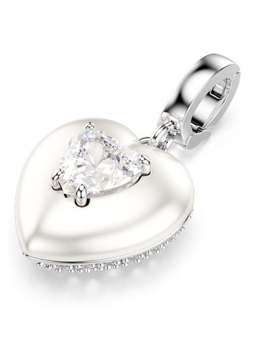 Swarovski Idyllia bedeltje met kristal - detail 4 zilver