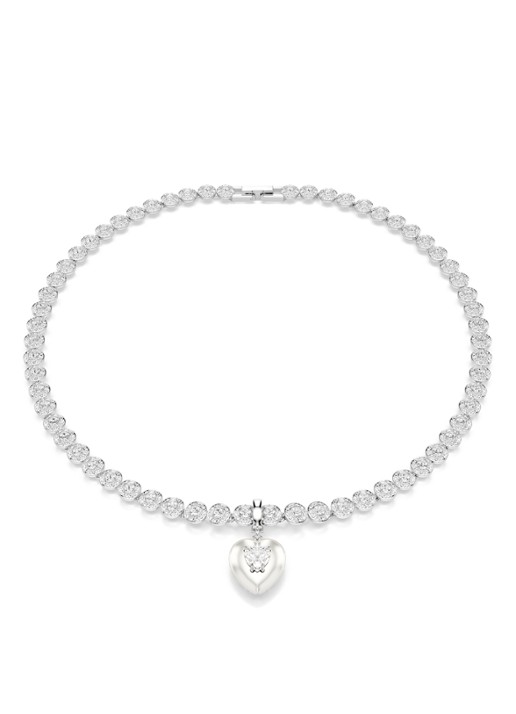Swarovski Idyllia bedeltje met kristal - detail 6 zilver