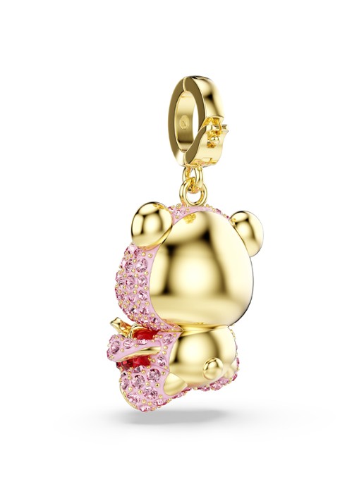 Swarovski Idyllia bedeltje met kristal - detail 4 goud