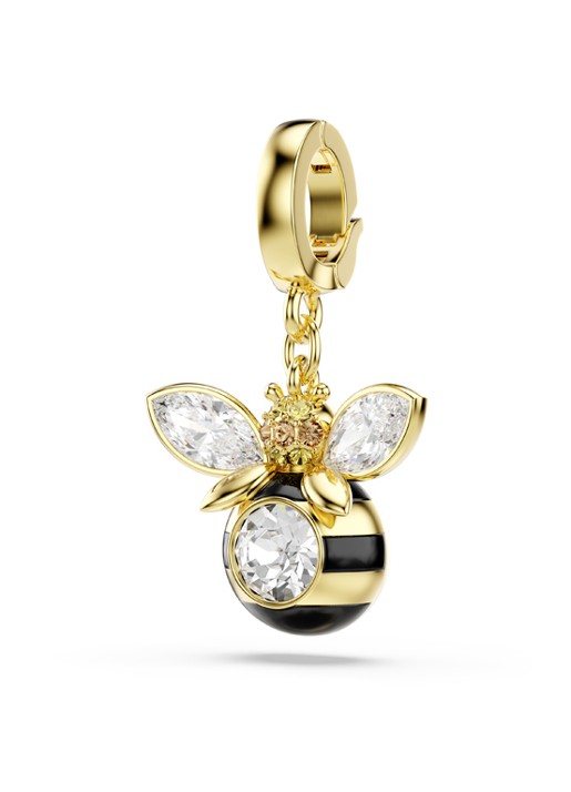 Swarovski Idyllia bedeltje met kristal - detail 2 goud