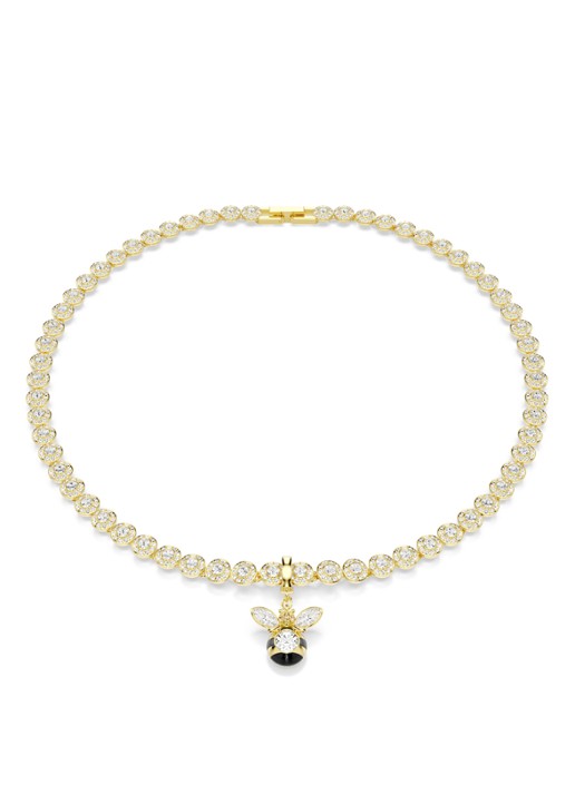 Swarovski Idyllia bedeltje met kristal - detail 6 goud