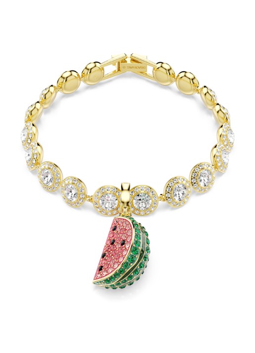 Swarovski Idyllia bedeltje met kristal - detail 5 goud