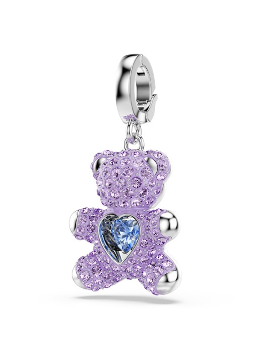 Swarovski Idyllia bedeltje met kristal - detail zilver