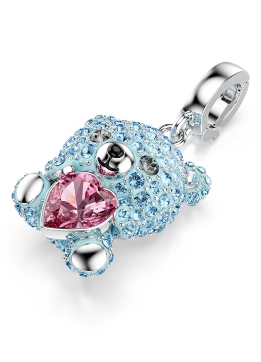 Swarovski Idyllia bedeltje met kristal - detail 3 zilver