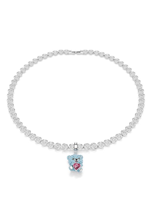 Swarovski Idyllia bedeltje met kristal - detail 5 zilver