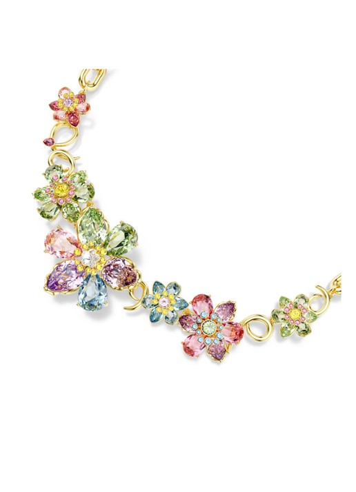Swarovski Idyllia ketting met kristal  - detail 3 goud