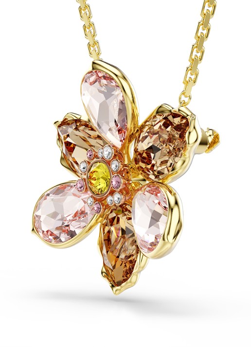 Swarovski Idyllia ketting met kristal - detail 2 goud