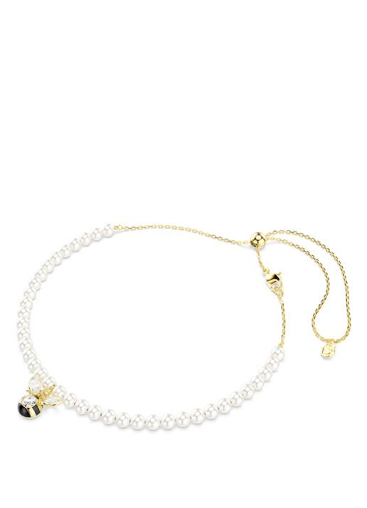 Swarovski Idyllia ketting met kristal - detail goud
