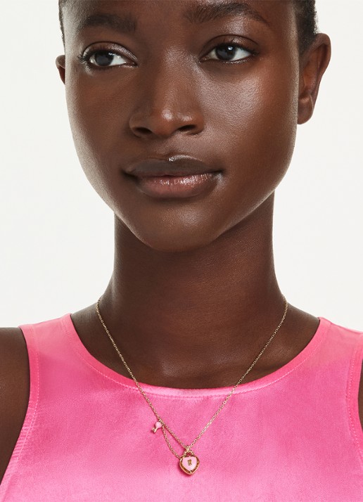 Swarovski Idyllia ketting verguld - detail 6 goud