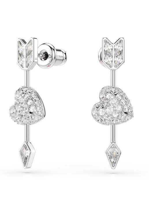 Swarovski Idyllia oorstekers van zilver  - detail zilver