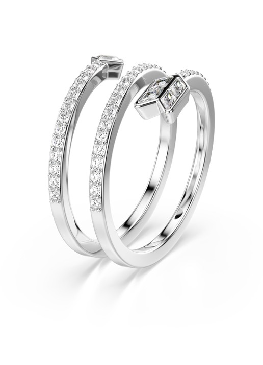 Swarovski Idyllia ring met kristal 52 - detail zilver