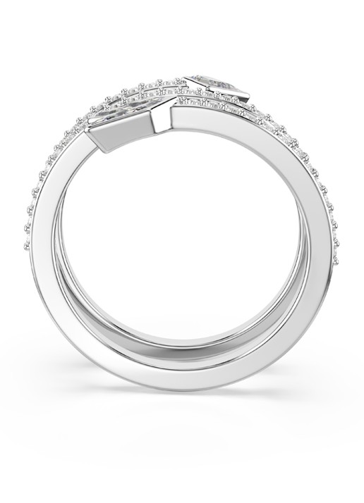 Swarovski Idyllia ring met kristal 55 - detail 3 zilver