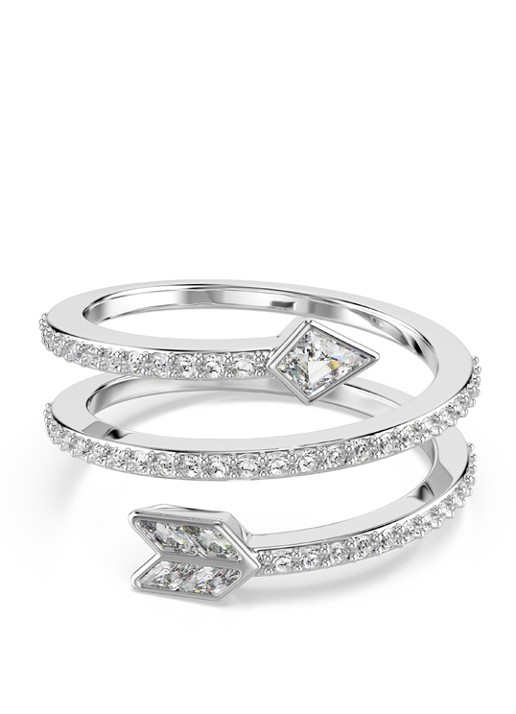 Swarovski Idyllia ring met kristal 55 - voorkant zilver