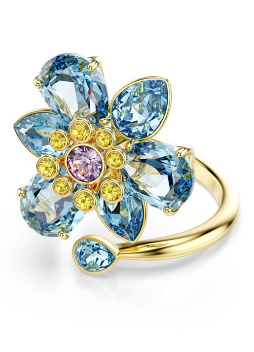 Swarovski Idyllia ring verguld 58 - voorkant 4 goud