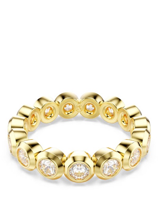 Swarovski Imber ring verguld 58  - voorkant goud