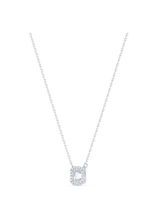 Swarovski Ketting met hanger en kristal - detail 3 zilver