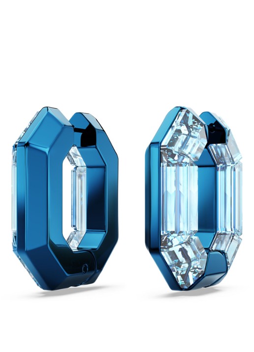 Swarovski Lucent oorringen met kristal - detail 3 blauw