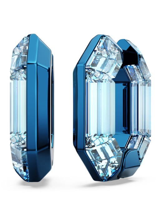 Swarovski Lucent oorringen met kristal - detail 4 blauw