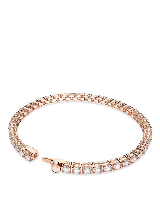 Swarovski Matrix armband met kristal L - detail 3 roségoud