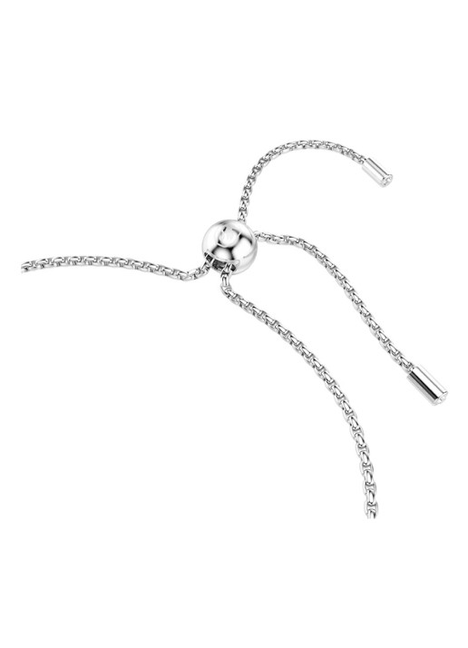 Swarovski Matrix armband met kristal M - detail 2 zilver