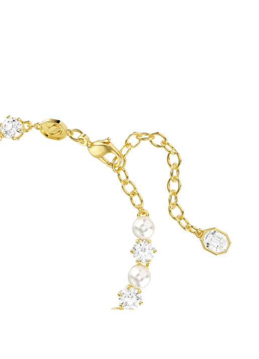 Swarovski Matrix armband met kristal - detail 3 goud
