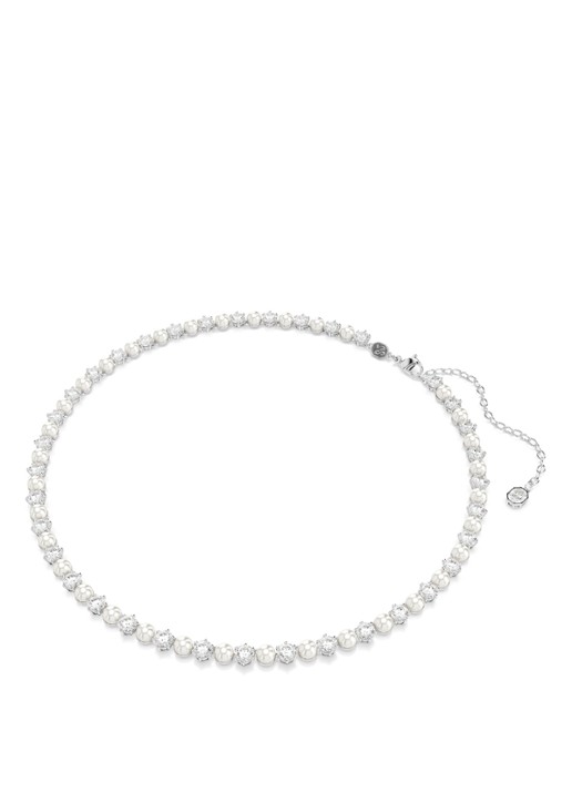 Swarovski Matrix armband met kristal - detail zilver