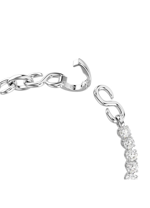 Swarovski Matrix armband met kristal - detail 2 zilver
