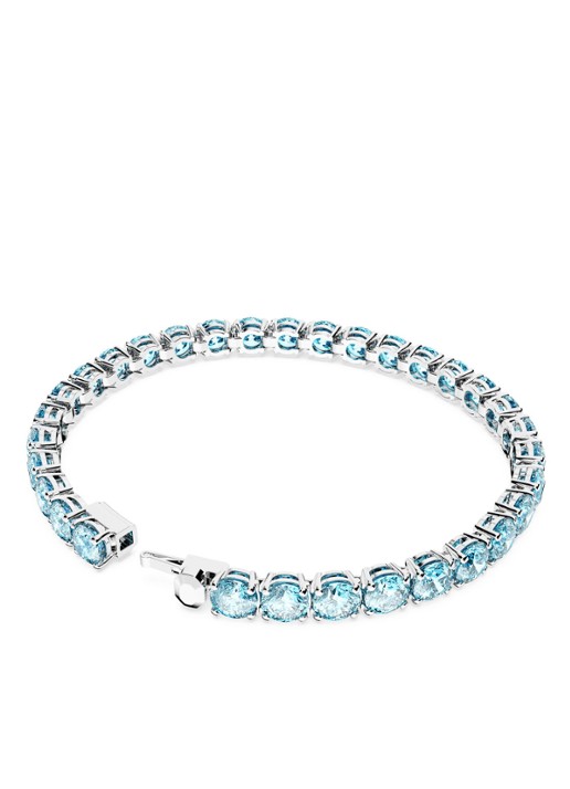Swarovski MATRIX BRACELET M AQUA/RHS L - detail 4 blauw