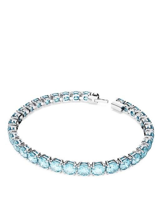 Swarovski MATRIX BRACELET M AQUA/RHS M - detail 2 blauw