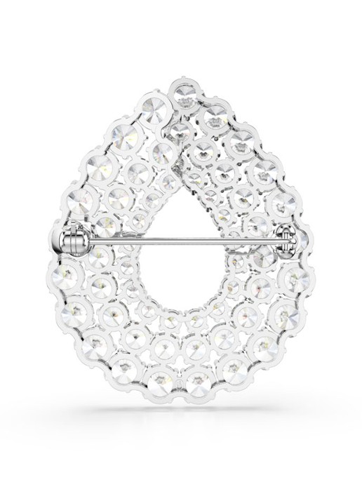 Swarovski Matrix broches met kristal  - detail 4 zilver
