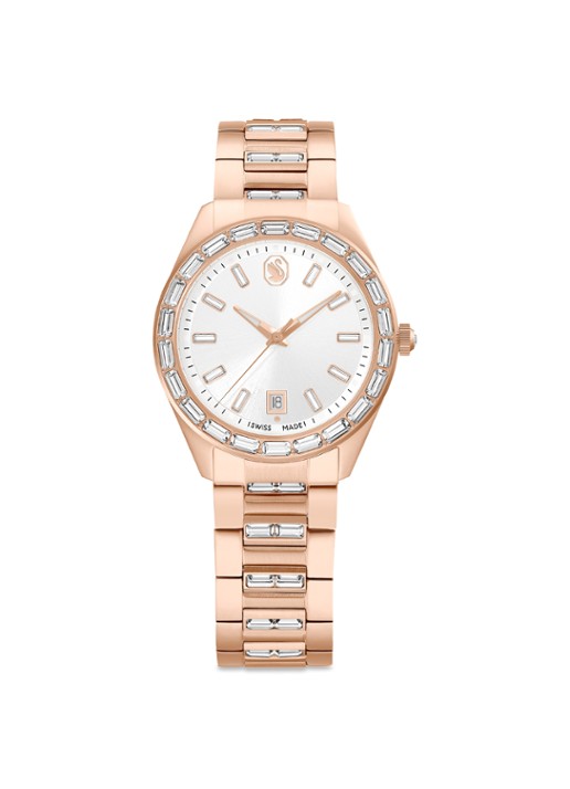 Swarovski Matrix horloge 5734659 - voorkant roségoud