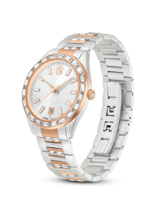 Swarovski Matrix horloge 5734663  - detail 2 zilver