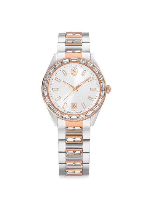 Swarovski Matrix horloge 5734663  - voorkant zilver