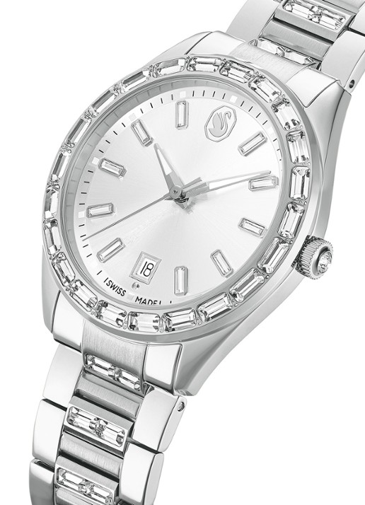 Swarovski Matrix horloge 5734665 - detail 4 zilver