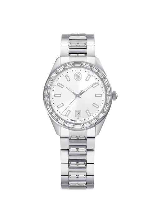 Swarovski Matrix horloge 5734665 - voorkant zilver