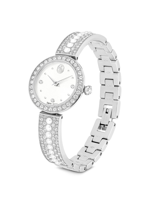 Swarovski Matrix horloge 5743680 - detail zilver