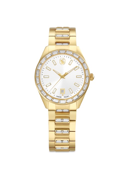 Swarovski Matrix horloge 5745534 - voorkant goud