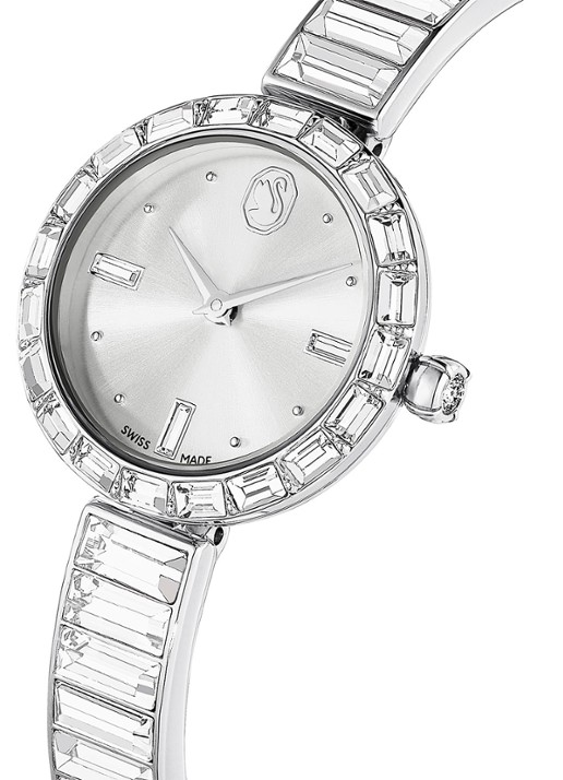 Swarovski Matrix horloge met kristal 5677487 - detail 3 zilver