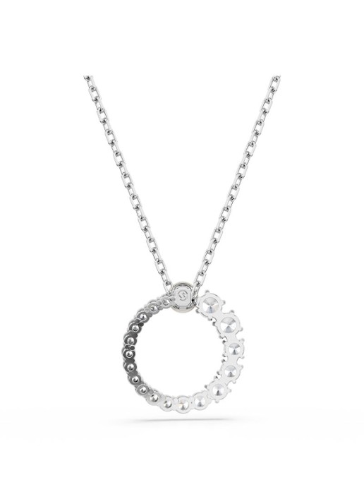 Swarovski Matrix ketting met kristal - detail 3 zilver