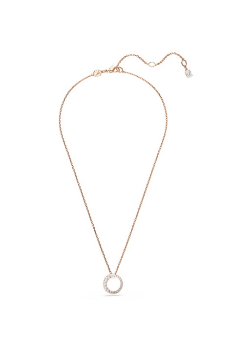 Swarovski Matrix ketting met kristal - detail 2 roségoud