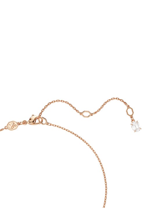 Swarovski Matrix ketting met kristal - detail 3 roségoud