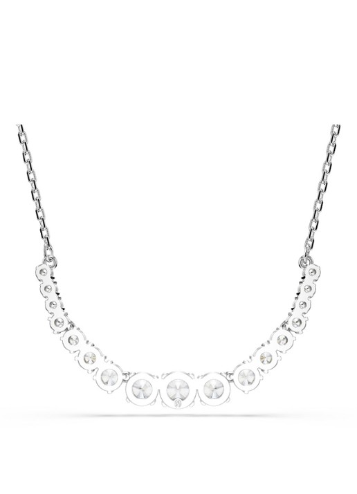 Swarovski Matrix ketting met kristal - detail 4 zilver