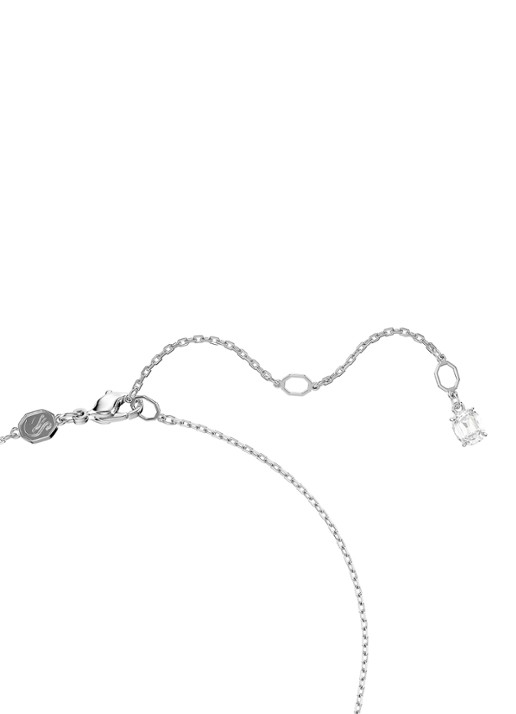 Swarovski Matrix ketting met kristal - detail 5 zilver