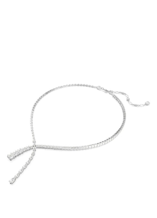 Swarovski Matrix ketting met zirkonia - detail zilver