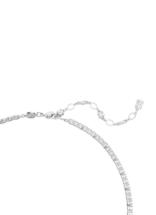 Swarovski Matrix ketting met zirkonia - detail 2 zilver