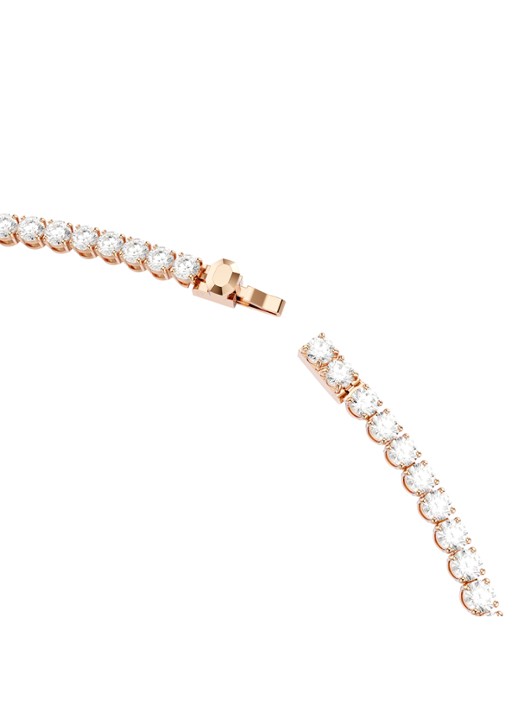 Swarovski Matrix ketting verguld - detail 3 roségoud
