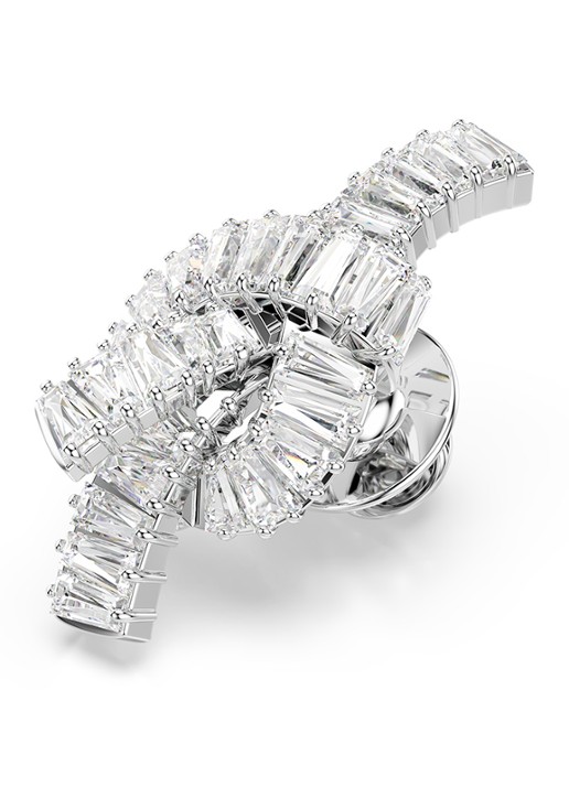 Swarovski Matrix met broche zirkonia  - detail 5 zilver