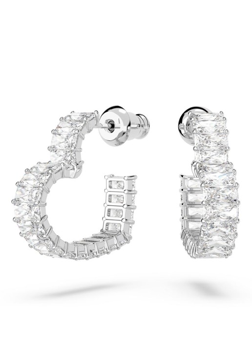 Swarovski MATRIX PE HOOP HRT S WHITE/RHS