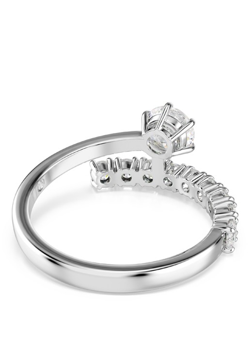 Swarovski Matrix ring met kristal 52 - detail 3 zilver